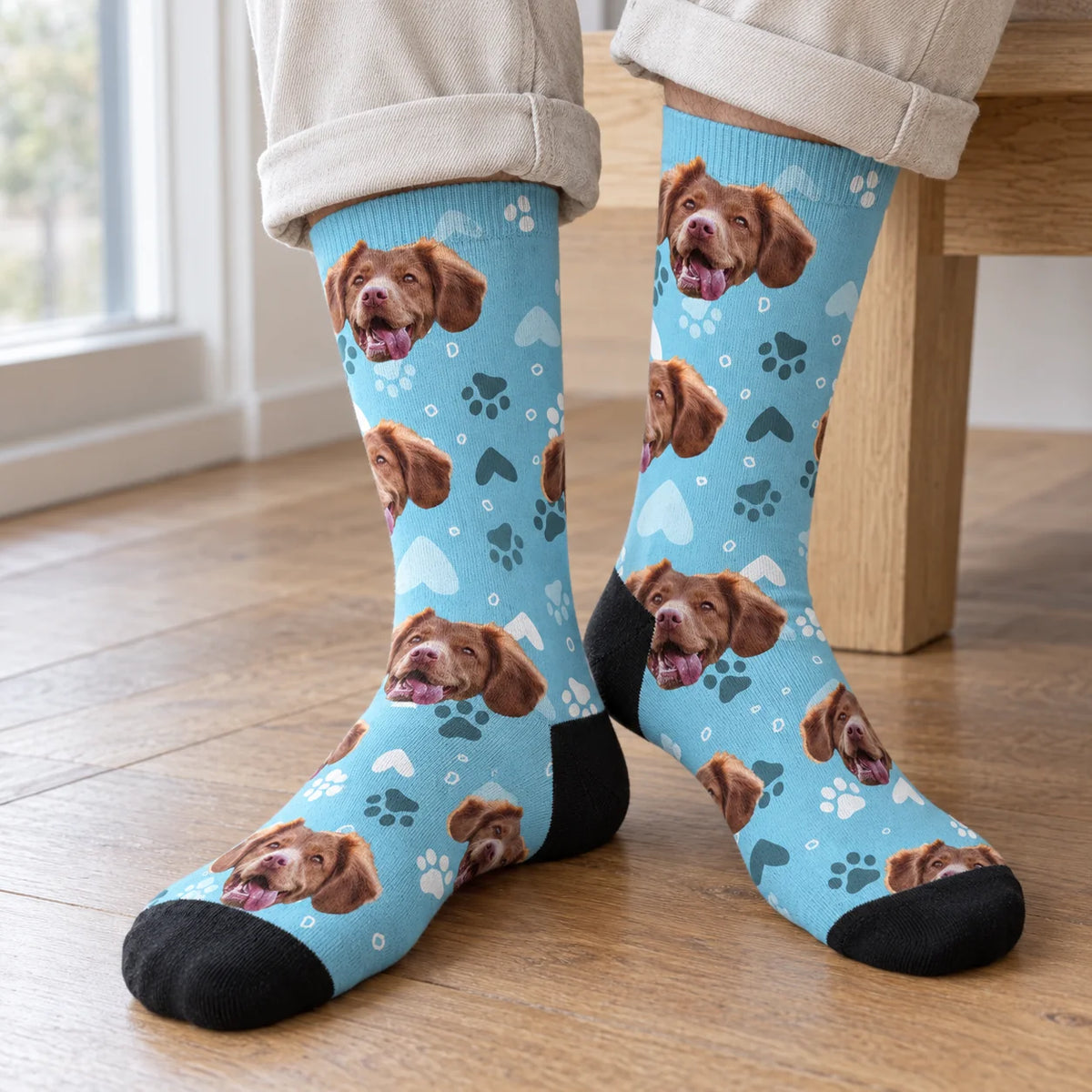 Chaussettes photo personnalisées