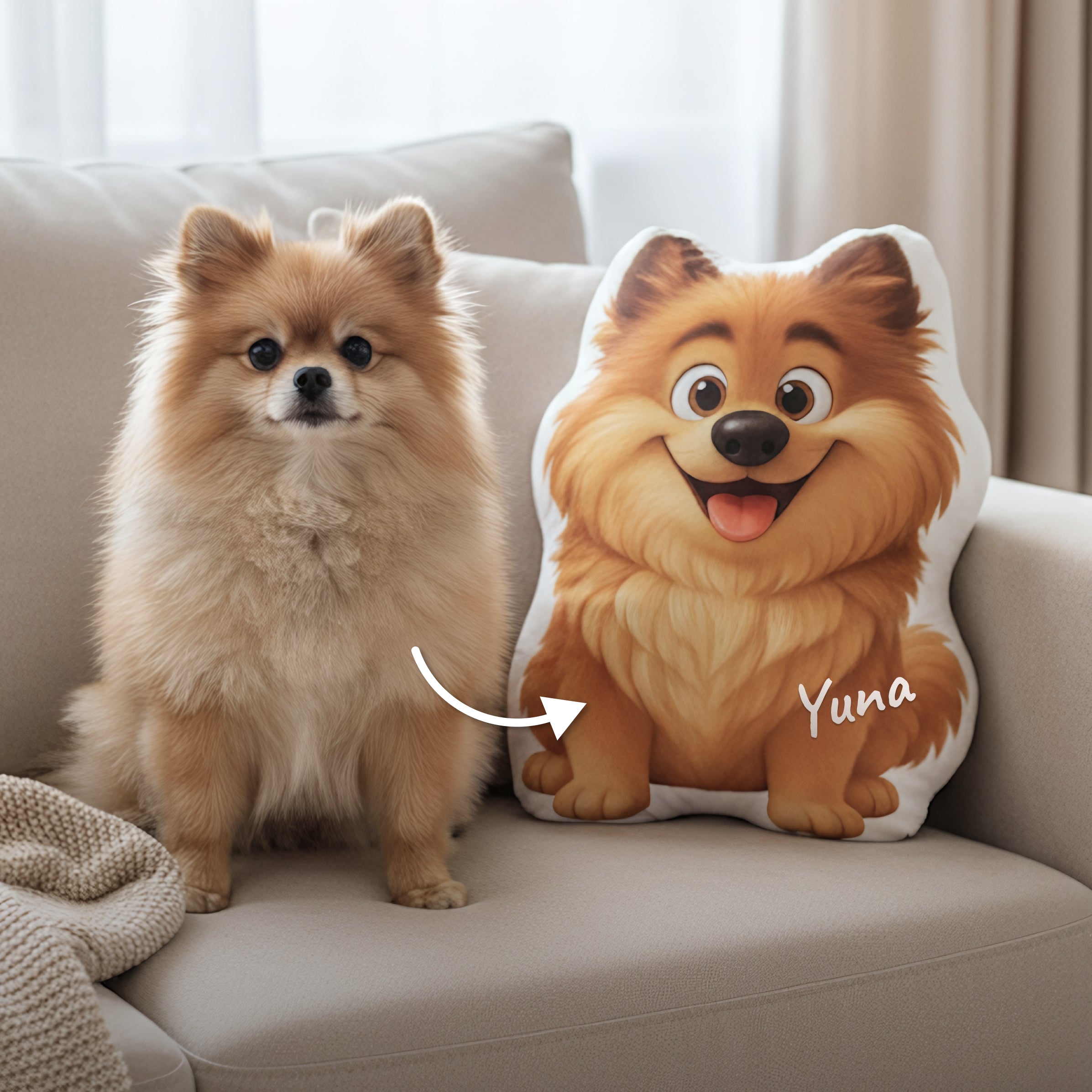Coussin en forme d’animal (Style Disney Pixar)