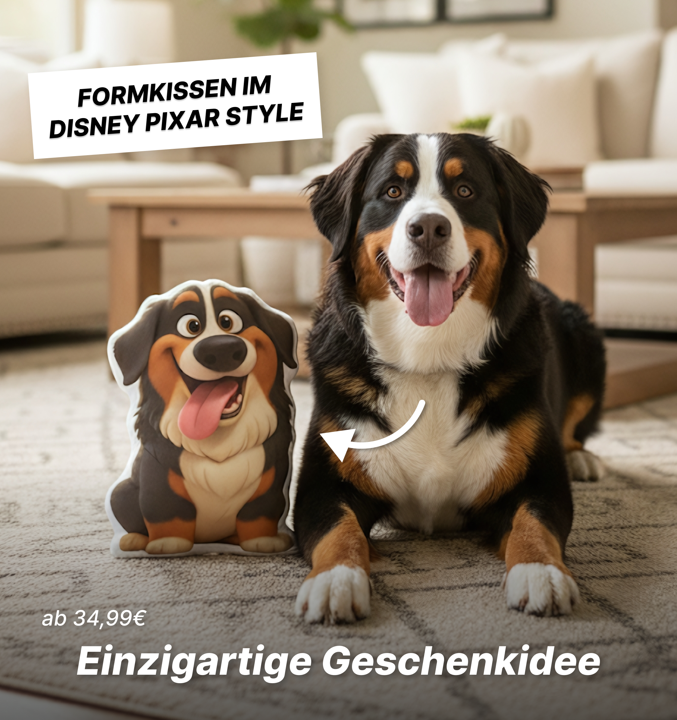 Coussin en forme d’animal (Style Disney Pixar)